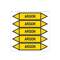 Značení potrubí, argon